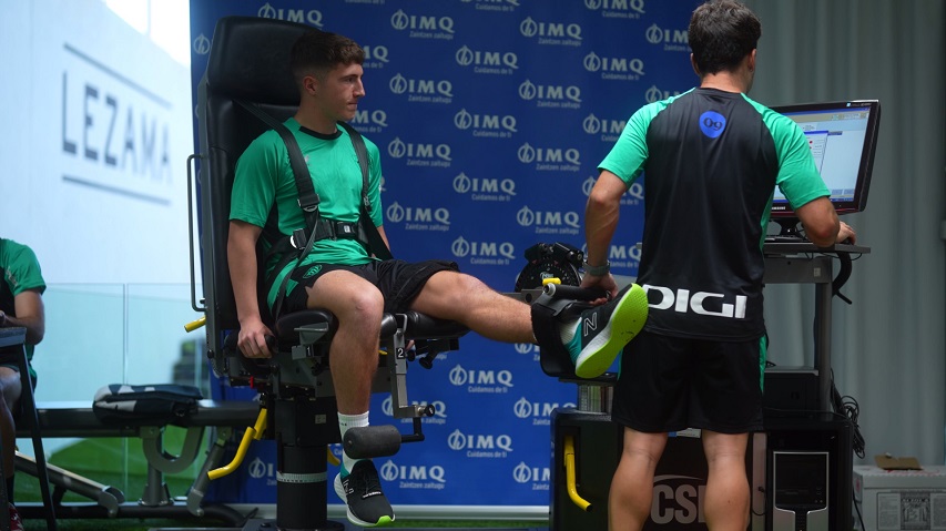 IMQ cede al Athletic Club su equipamiento isocinético para favorecer el proceso de rehabilitación de los jugadores y un entrenamiento más efectivo